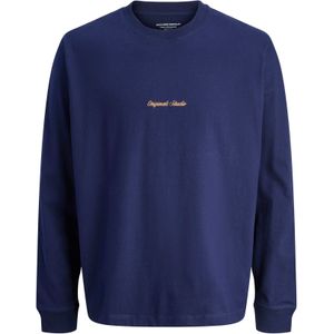 JACK&JONES - JORNORREBRO EMB TEE LS CREW NECK - T-shirt - Lange Mouwen