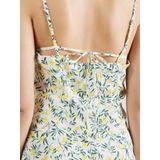 ONLY - ONLKasina - Zomerjurk - Geel - Bloemenprint - Mouwloos