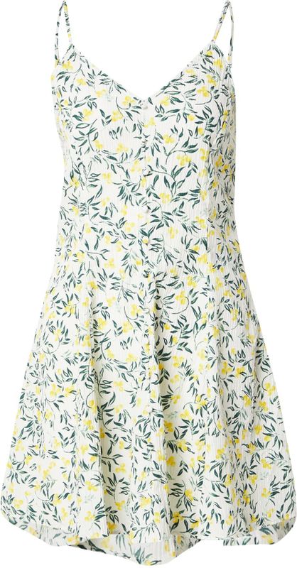 ONLY - ONLKasina - Zomerjurk - Geel - Bloemenprint - Mouwloos