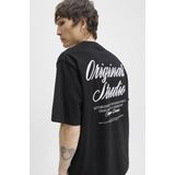 Jack & Jones - T-shirt - Zwart - Katoen - Regular Fit