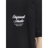Jack & Jones - T-shirt - Zwart - Katoen - Regular Fit
