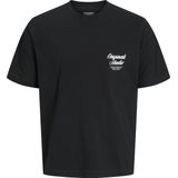 Jack & Jones - T-shirt - Zwart - Katoen - Regular Fit