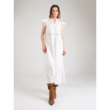 ONLY - ONLSunny - Jurk - Wit - 7/8 Lengte - Losse Pasvorm