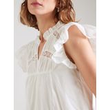 ONLY - ONLSunny - Jurk - Wit - 7/8 Lengte - Losse Pasvorm