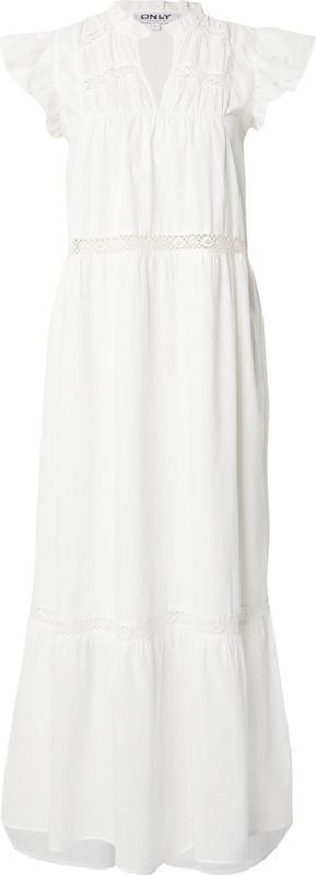 ONLY - ONLSunny - Jurk - Wit - 7/8 Lengte - Losse Pasvorm