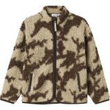 NAME IT - NKMOZIAS - Gebreid Vest - Bruin - Met Ritssluiting