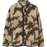 NAME IT - NKMOZIAS - Gebreid Vest - Bruin - Met Ritssluiting