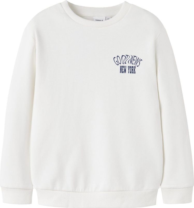 NAME IT - NKMNOLEN LS NREG SWEAT - Ecru - Jongens - Sweatshirt