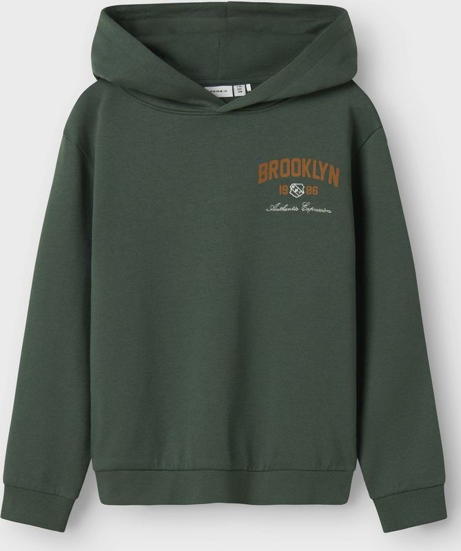 Name it - Newi - Hoodie - Groen - 100% Katoen - Lange Mouwen