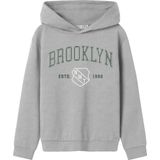 Name it - Newi - Hoodie - Licht Grijs - Maat 128/8J