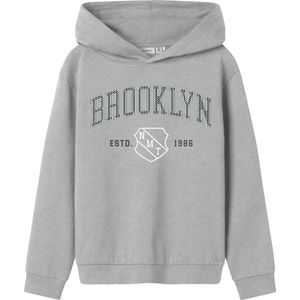 Name It - NKMNEWI LS NREG SWEAT - Hoodie - Grey melange - Lange Mouwen