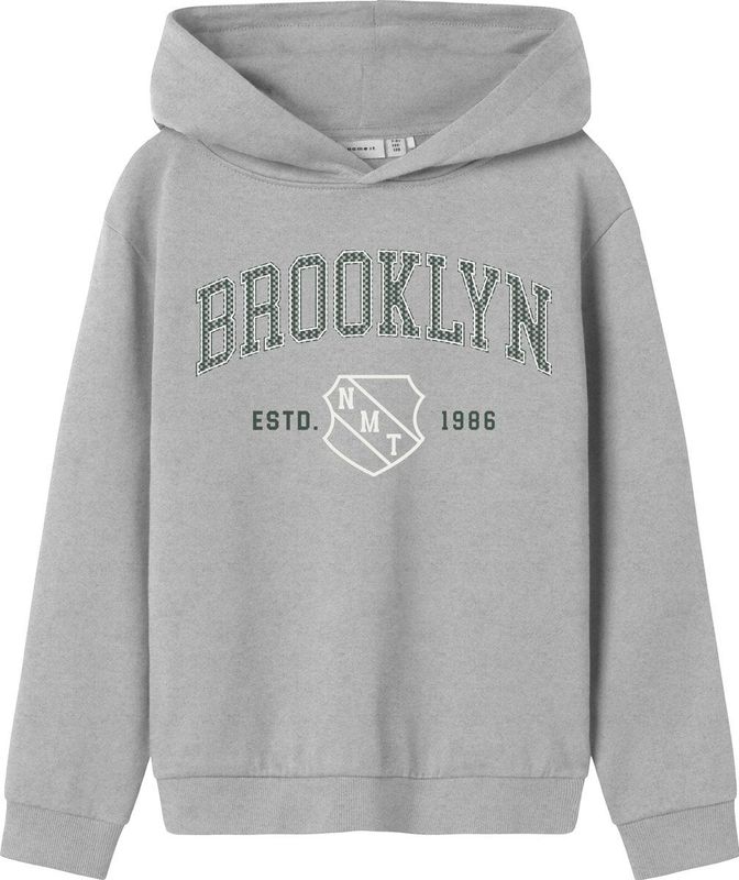 Name it - Newi - Hoodie - Licht Grijs - Maat 128/8J