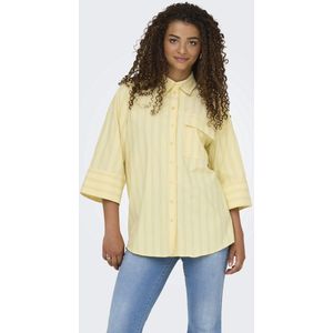 JDY - Blouse - Geel - 3/4 Mouwen