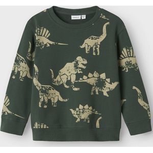 Dinosaurus - Sweatshirt - Geborstelde Sweatstof - Lange Mouwen - Ronde Hals