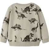 Dinosaurus - Sweatshirt - Geborstelde Sweatstof - Ronde Hals - Lange Mouwen