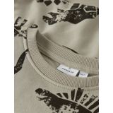 Dinosaurus - Sweatshirt - Geborstelde Sweatstof - Ronde Hals - Lange Mouwen