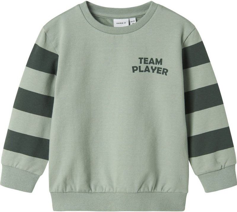 NAME IT - MINI - Sweater - Zacht Katoen - Geribde Boorden