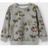 Sweatshirt - Regular Fit - Geborstelde Sweatstof - Lange Mouwen - Ronde Hals