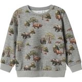 Sweatshirt - Regular Fit - Geborstelde Sweatstof - Lange Mouwen - Ronde Hals