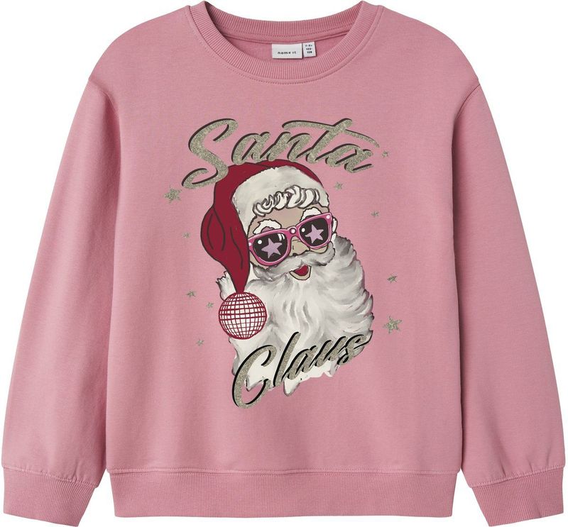 NAME IT Sweatshirt 'NMMHAKKI'  grijs / oranje / wit