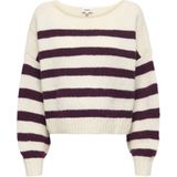 ONLY MATERNITY - OLMAYA - Gebreide Trui - Ecru/Bruin