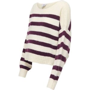 ONLY MATERNITY - OLMAYA - Gebreide Trui - Ecru/Bruin