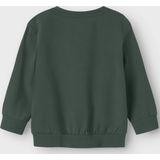 NAME IT - NMMLELAND - Sweatshirt - Navy - Donkergroen - Oranje - Wit
