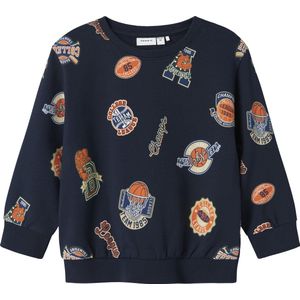 Name It - NMMLELAND LS NREG SWEAT BOX - Sweatshirt - Navy Blazer