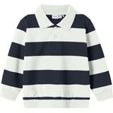 Sweatshirt - Regular Fit - Lange Mouwen - Polo - Ongeborstelde Sweatstof