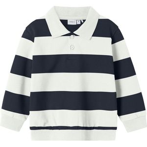 Sweatshirt - Regular Fit - Lange Mouwen - Polo - Ongeborstelde Sweatstof