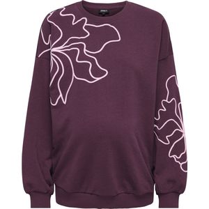 Olmodessa - Sweatshirt - Katoen - ONLY MATERNITY - O-hals - Korte Mouwen
