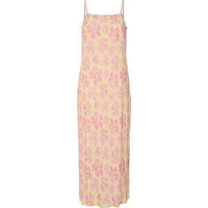 Pcamber - Maxi Jurk - Plisséjurk - Mouwloos - Vierkante Hals