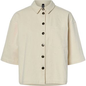 Pcmilla - Spijkerblouse - Halflange Mouwen - Soepelvallende Pasvorm