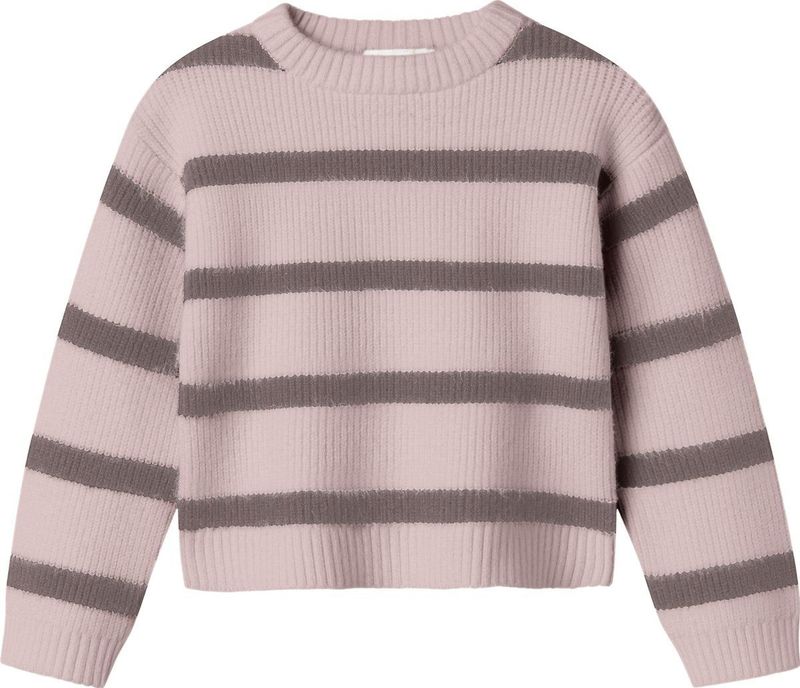 Gebreide Trui - Gestreept - Ronde Hals - Lange Mouwen - Regular Fit