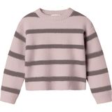 Gebreide Trui - Gestreept - Ronde Hals - Lange Mouwen - Regular Fit