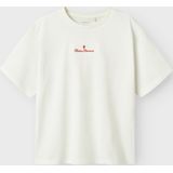 Biologisch Katoen T-shirt - Geborduurd - Korte Mouwen - Regular Fit