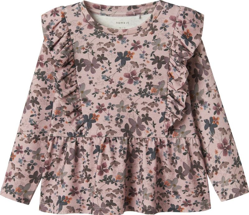 NAME IT - NMFNALINE LS TOP - Blouse - Meisjes - Lange Mouwen - Slim Fit