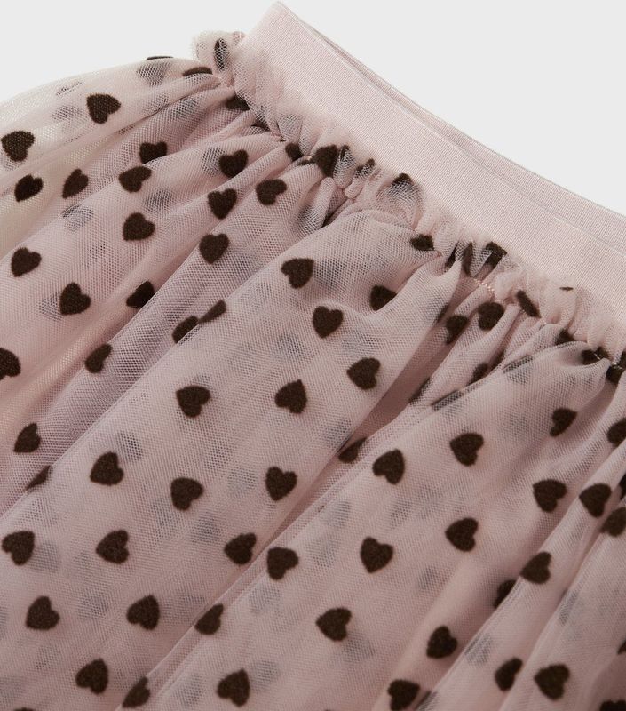 Tule Rok - Flockprint - Strokenrok - Elastische Taille