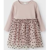 Name It - NMFNEA LS TULLE DRESS - Mini-jurk - Burnished lilac - Lange Mouwen
