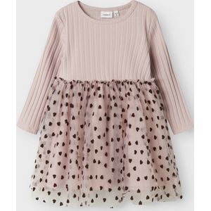 Name It - NMFNEA LS TULLE DRESS - Mini-jurk - Burnished lilac - Lange Mouwen