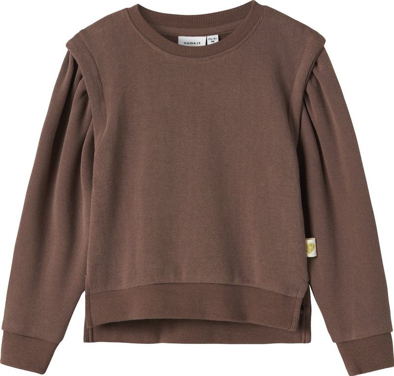 Name it - Peutersweater - Effen Kleur - Katoenen Rib Kwaliteit