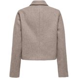 Only - Onlvela Zip Short Jacket - Taupe Gray - Dames Tussenjas