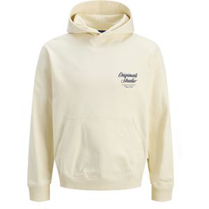 Jack & Jones - Jornorrebro Typo Back Sweat Hood - Antique White - Sweater