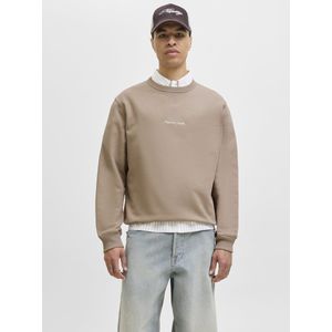 Jack & Jones - JORNORREBRO EMB SWEAT CREW - Sweatshirt - Mocha meringue