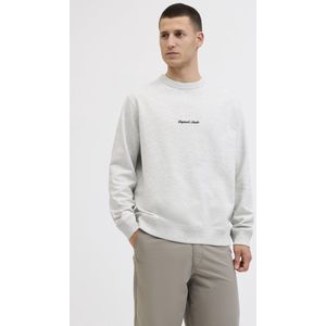 Sweater - Lichtgrijs - 73% Katoen - Relaxte Pasvorm