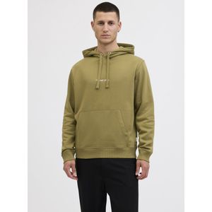 Jack & Jones - JORNorrebro - Sweatshirt - Olijfgroen - Capuchon met Trekkoord