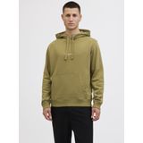 Jack & Jones - JORNorrebro - Sweatshirt - Olijfgroen - Capuchon met Trekkoord