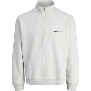 Jack & Jones - Norrebro Emb - Sweatshirt - Halve Rits - Relaxte Pasvorm