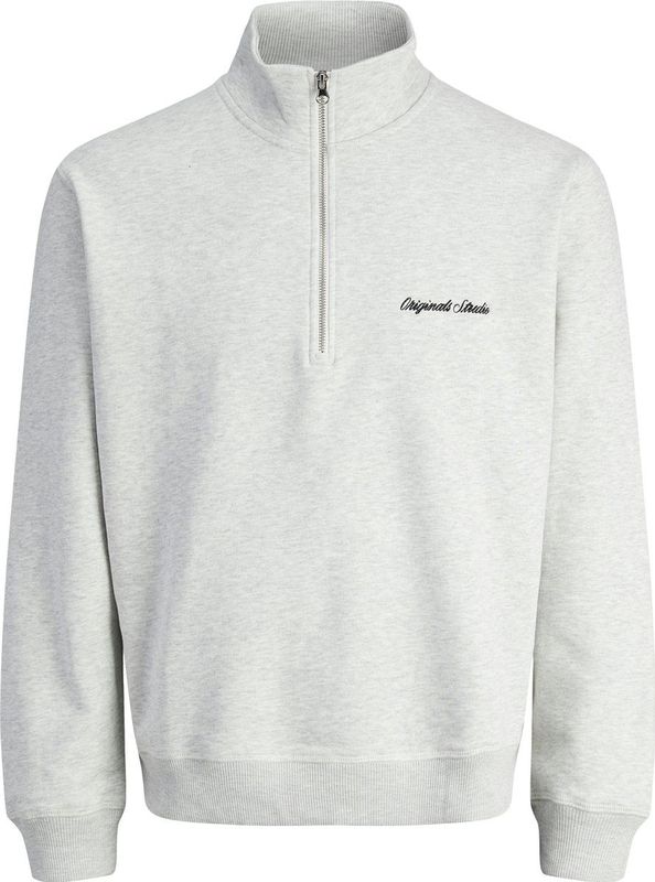 Jack & Jones - Norrebro Emb - Sweatshirt - Met Halve Rits - Hoge Hals - Lange Mouwen