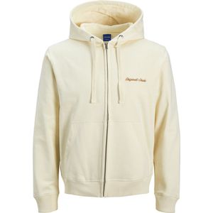 Jack & Jones - JORNorrebro - Sweatvest - Wolwit - Capuchon met Trekkoord